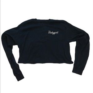Babygirl Long Sleeve Crop